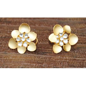 Floral Heart Diamond Studs